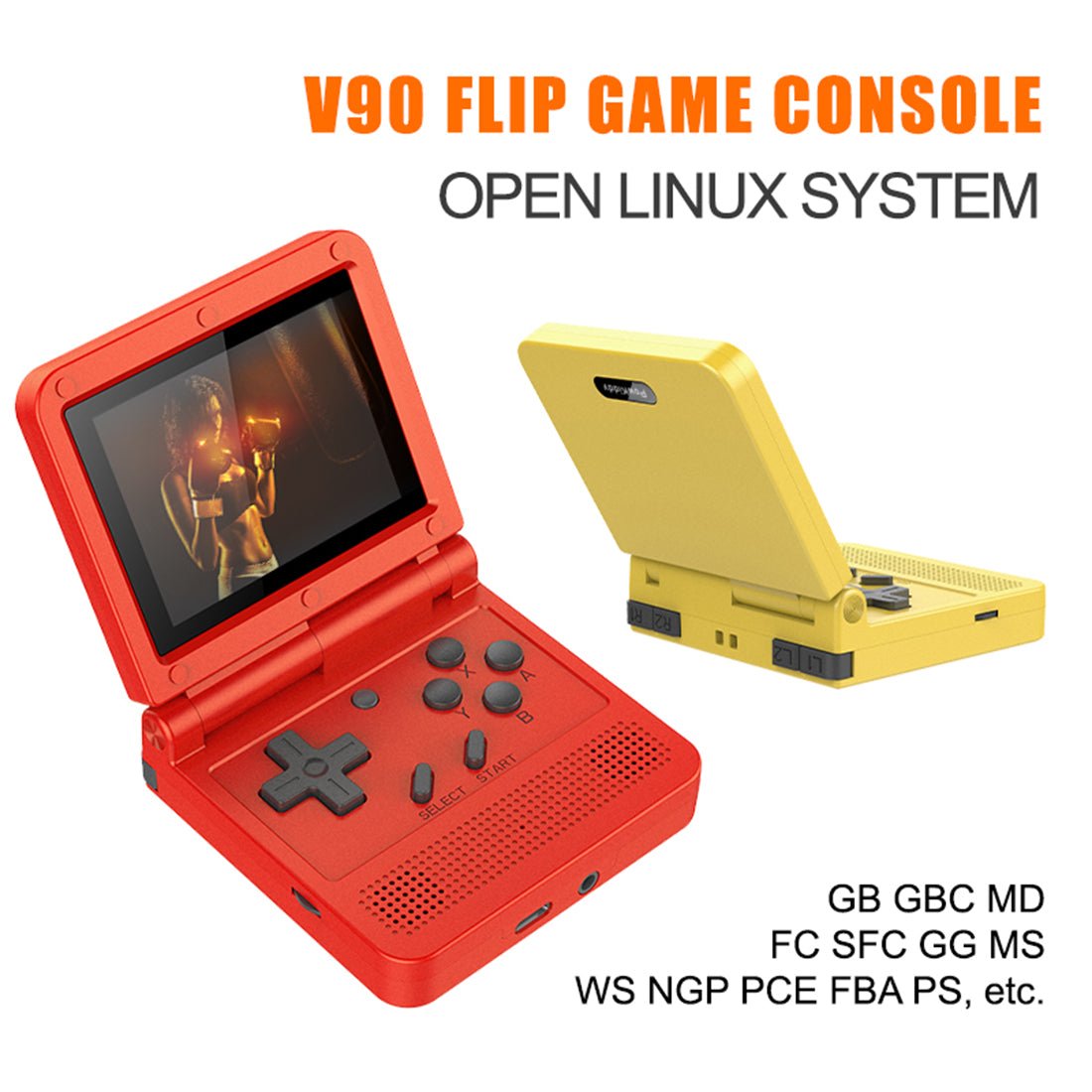 Powkiddy V90 Retro Handheld Console