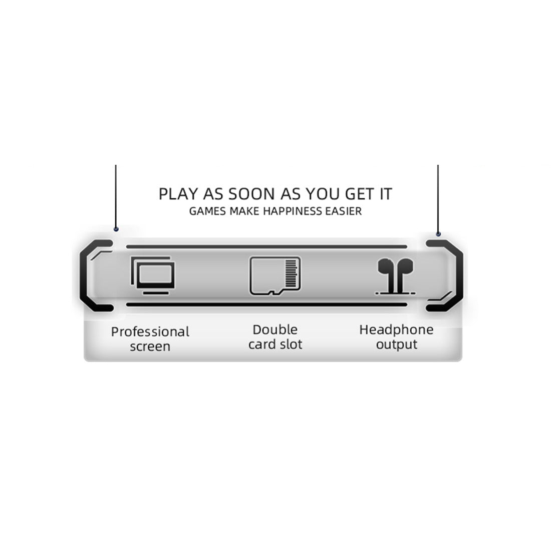 Powkiddy RK2023 Retro Handheld Game Console 