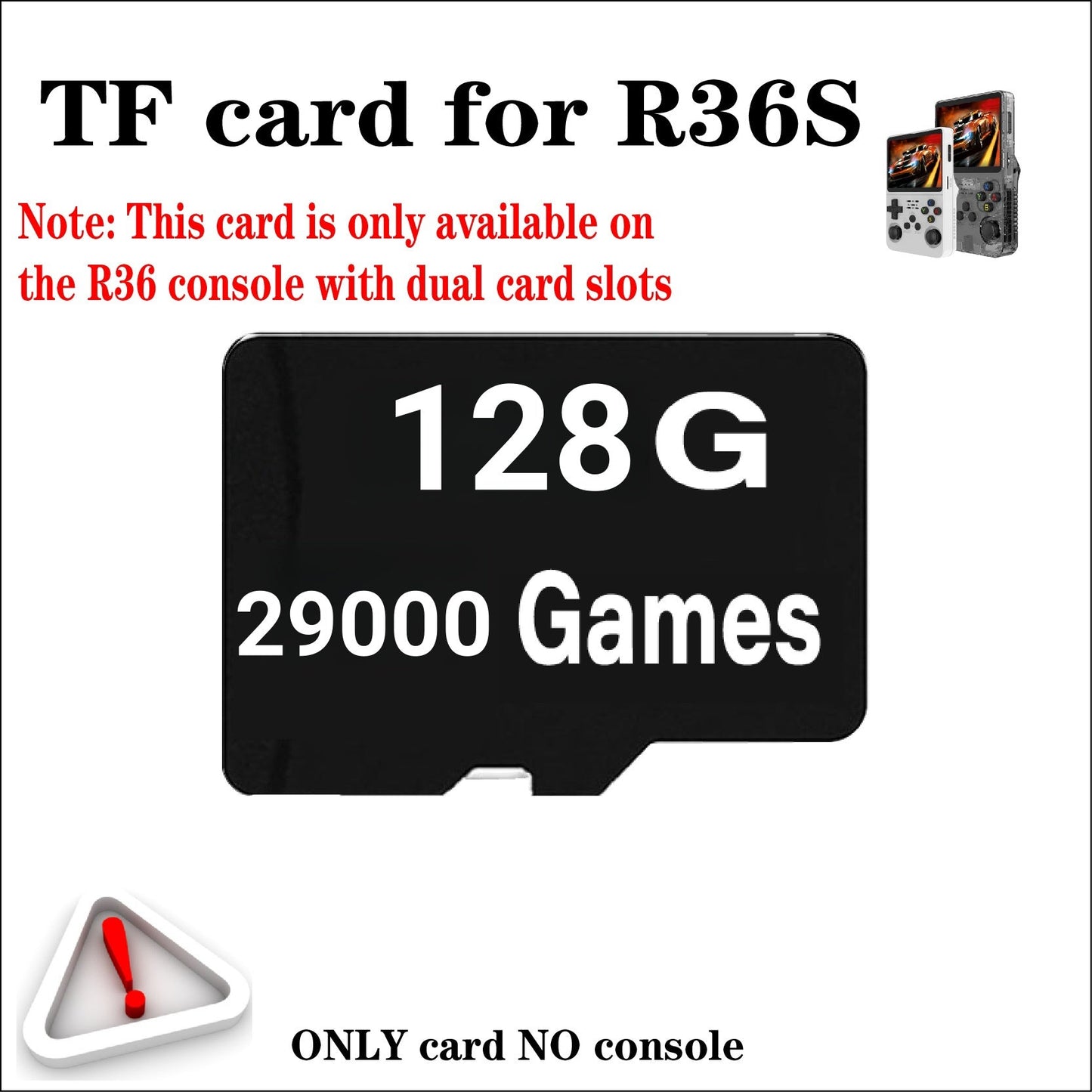 R36S Game Console Memory Card | TF Card 64GB to 512GB | Preloaded Games
