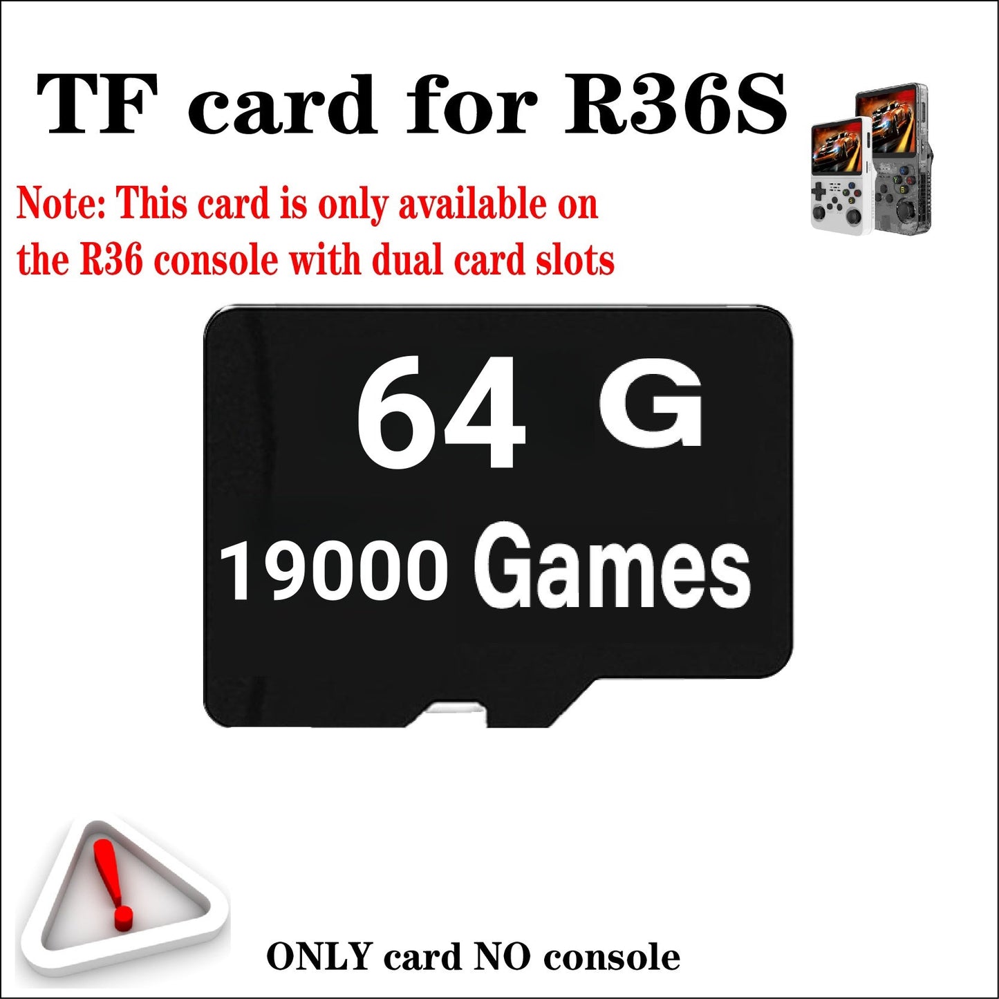 R36S Game Console Memory Card | TF Card 64GB to 512GB | Preloaded Games