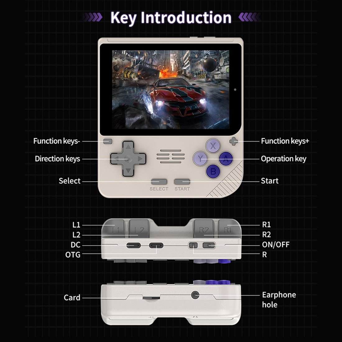 Powkiddy V10 Handheld Retro Game Console