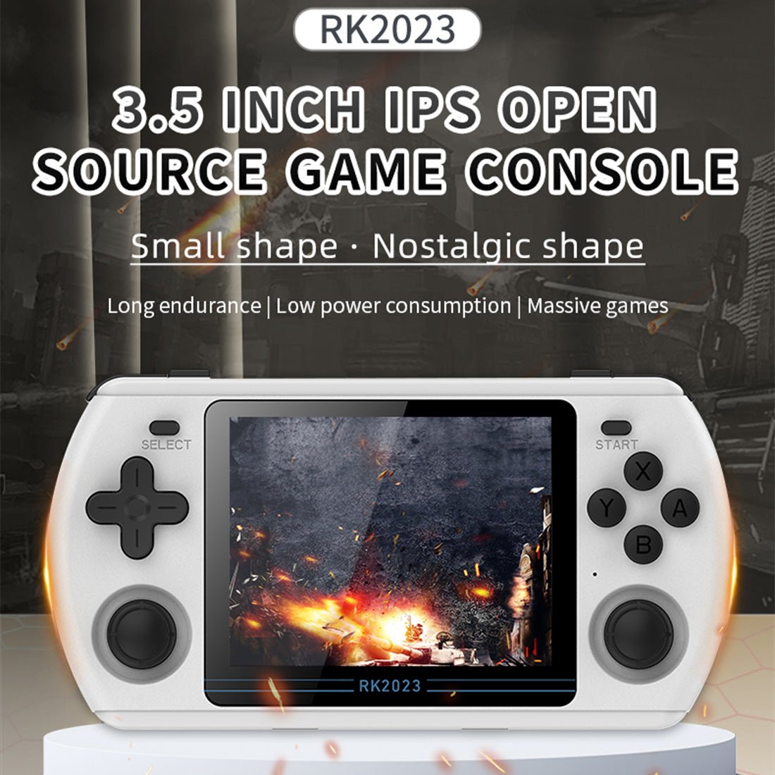 Powkiddy RK2023 Retro Handheld Game Console 