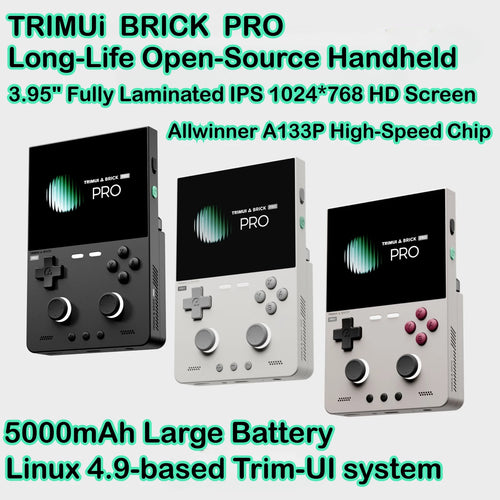 TrimUI Brick Pro handheld game console with 3.95 inch IPS screen - image 1