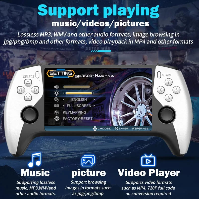 SF3500 Retro Handheld Console | 5" IPS HD | Dual Core - Image 5