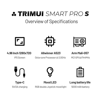TrimUI Smart Pro S handheld game console with 4.96 inch HD IPS screen - image 6