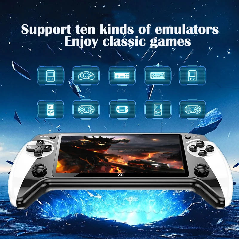 X9 Portable Retro Game Console — 5.5 Inch HD Screen - Image 4