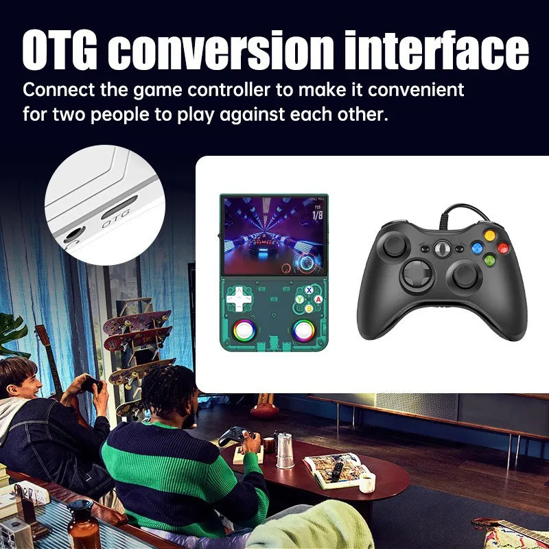 R36 Ultra X with a wired controller connected over OTG