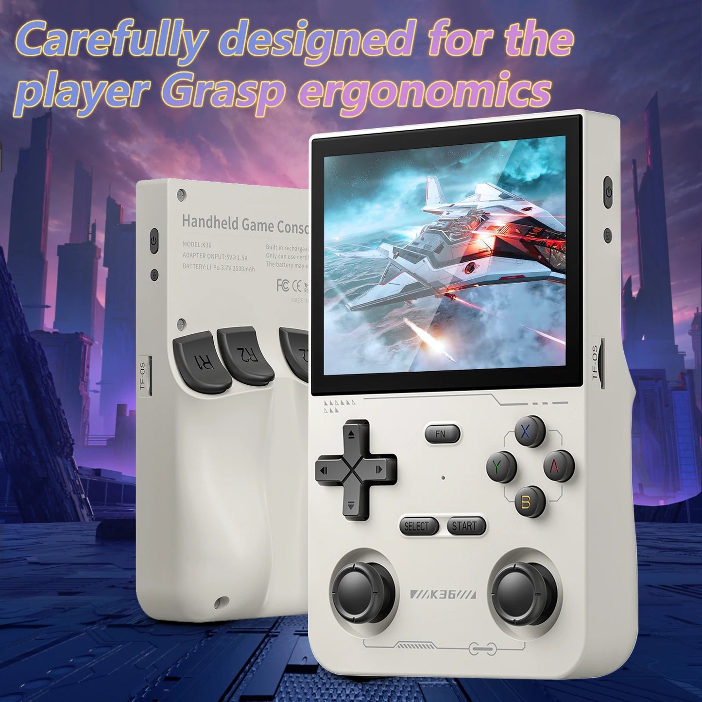 K36 Retro Game Console - Side View