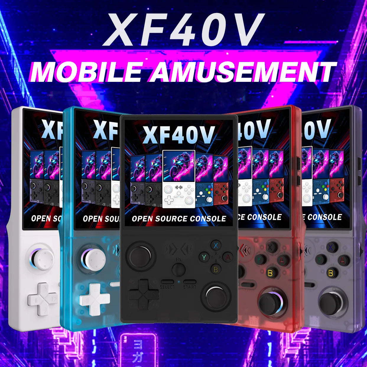 XF40V Retro Handheld Console | 4.0" IPS | 4000mAh Battery