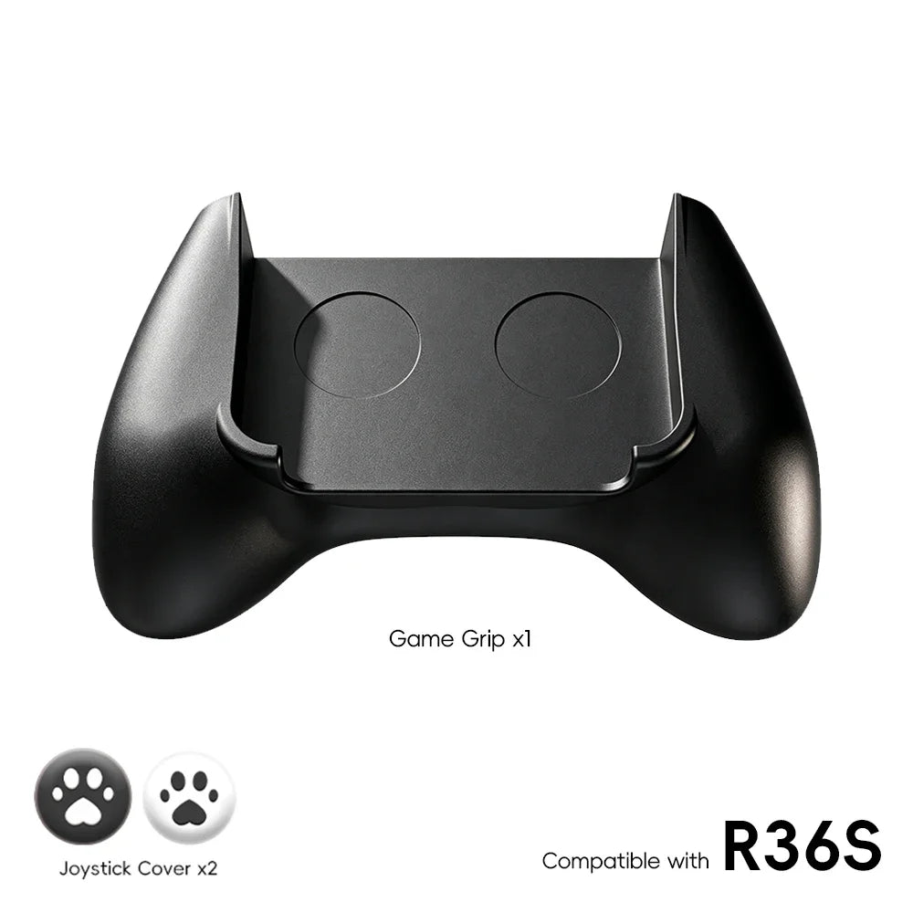 Data Frog ergonomic grip handle attached to R36S handheld console - image 7
