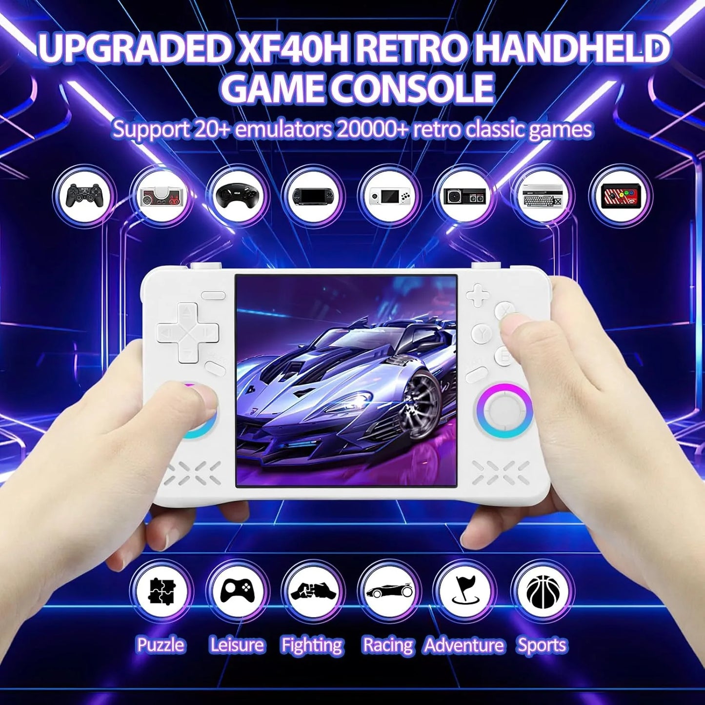 XF40H Handheld Game Console | 4K HD IPS WiFi Multiplayer - Image 3 | XF40H Wi-Fi Retro