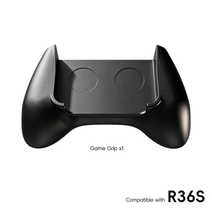 Data Frog ergonomic grip handle attached to R36S handheld console - image 8