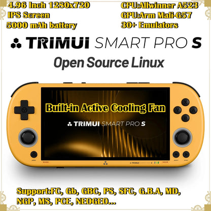 TrimUI Smart Pro S handheld game console with 4.96 inch HD IPS screen - image 1